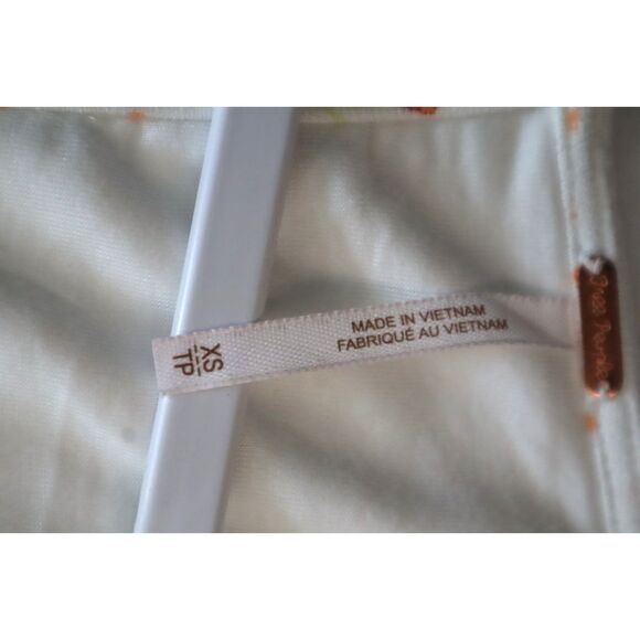 Free People OB1434208 Women Sz XS Ivory Celia Floral Square Neck L/S Dress - Picture 8 of 16